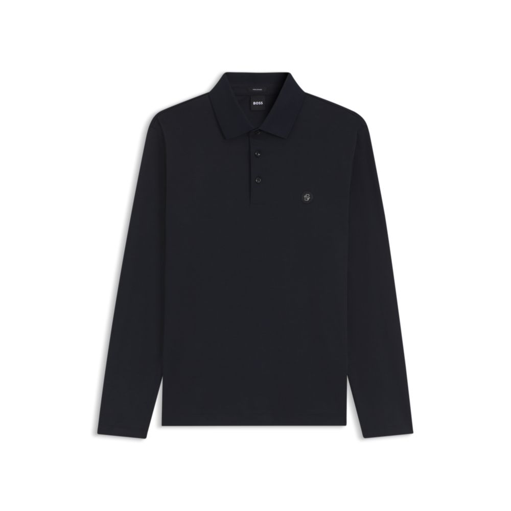 Polo de algodón de manga larga