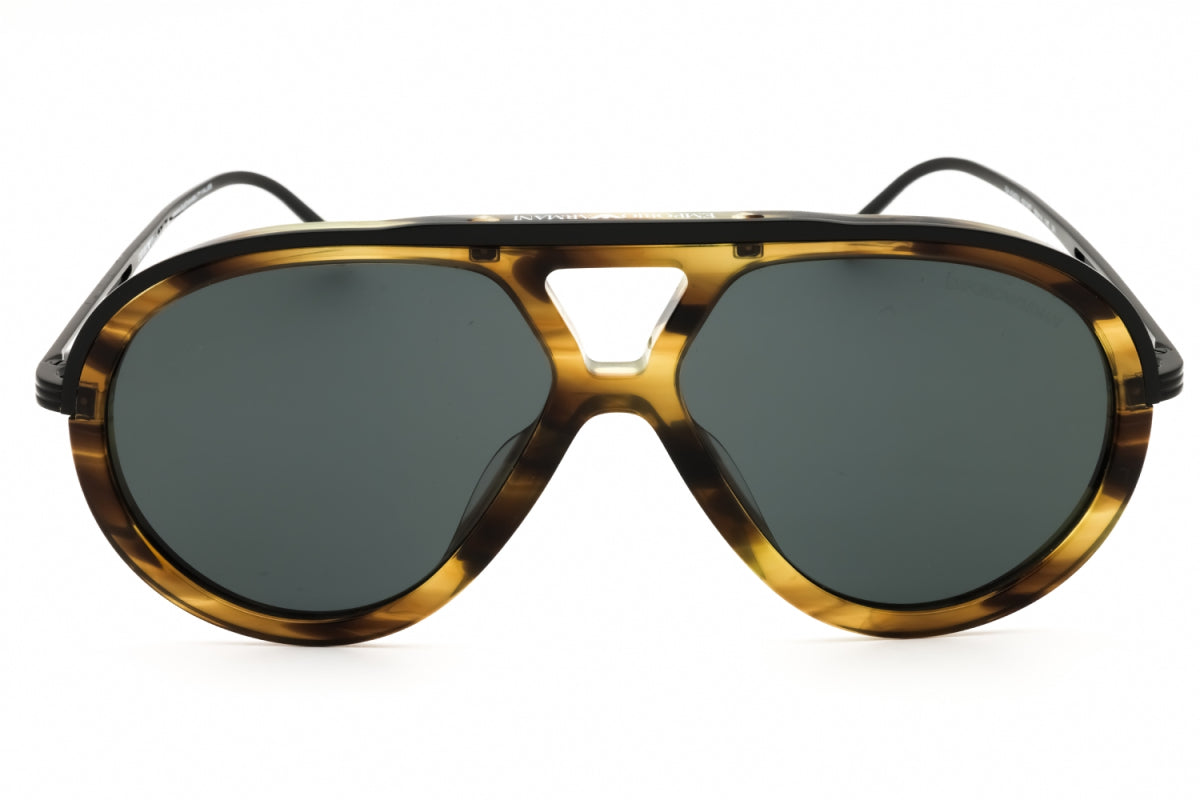 Gafas color gris oscuro y negro y café