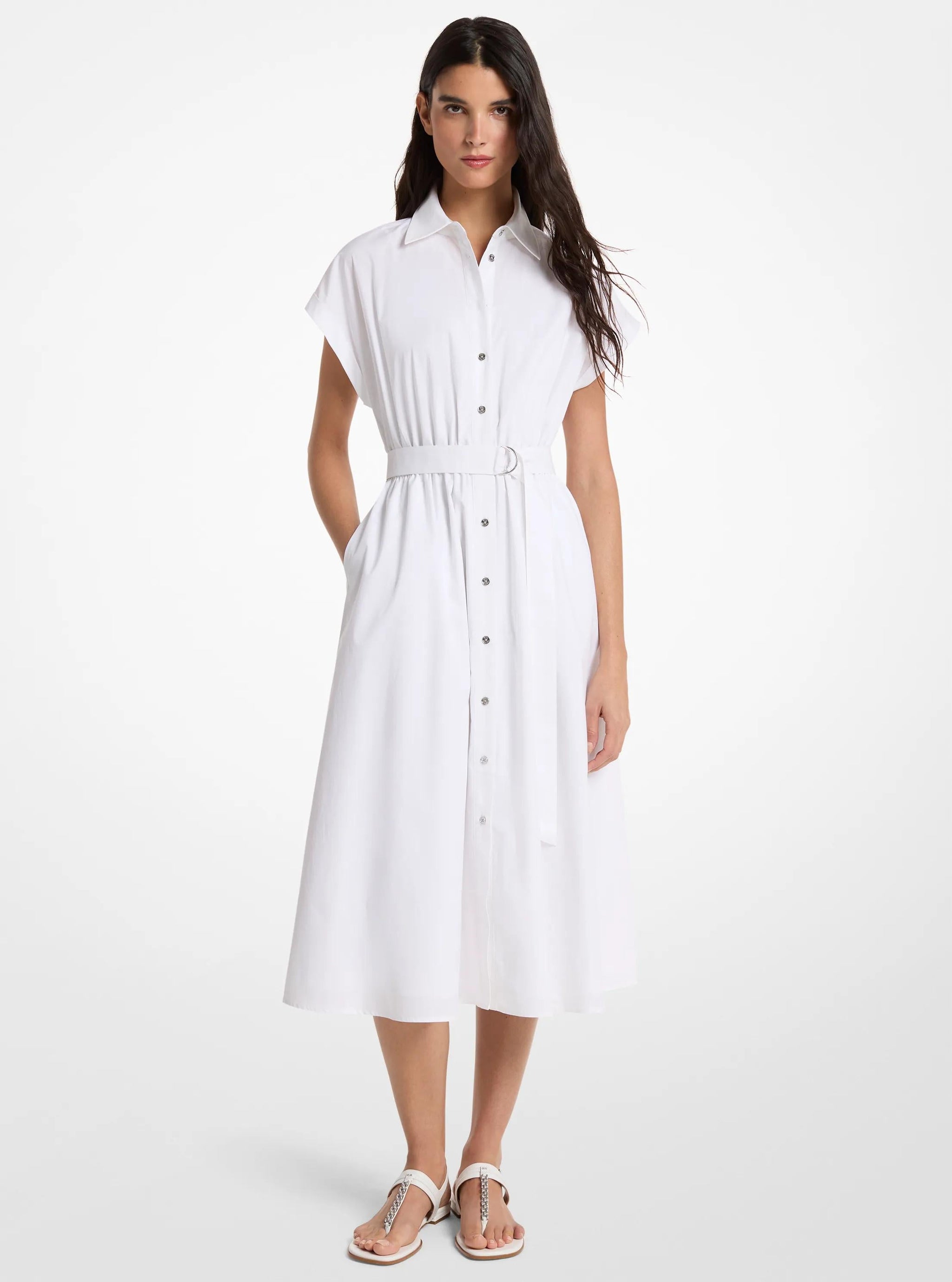 Vestido de algodón midi