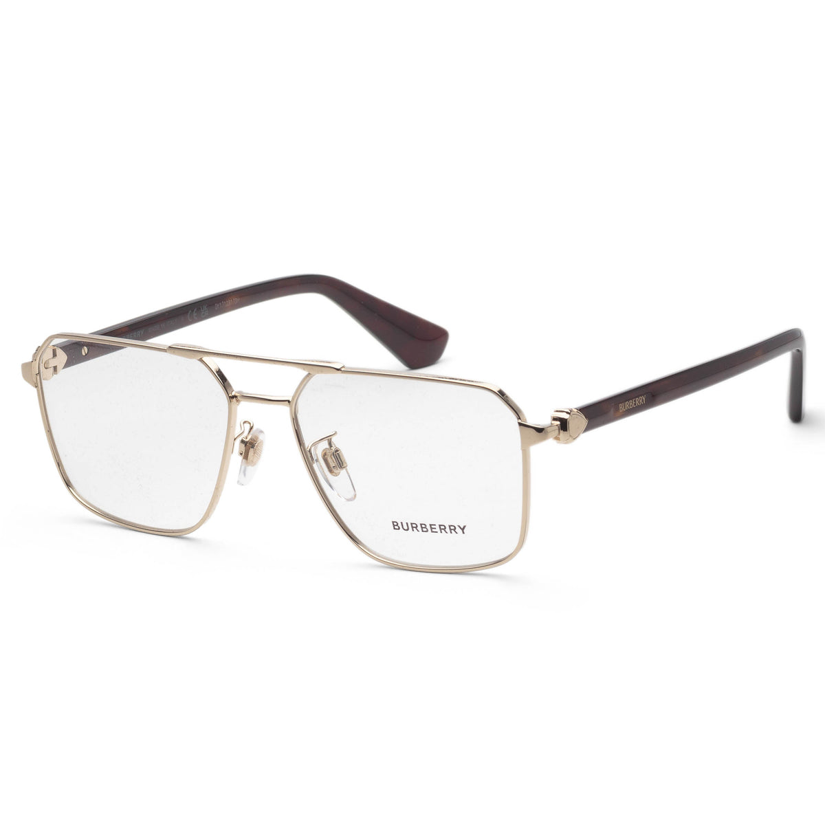 Montura para gafas de hombre 56 mm color dorado