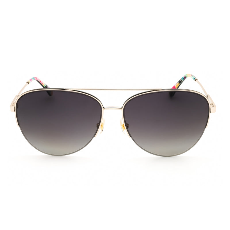 Gafas con lentes polarizados color negro y gris y dorado