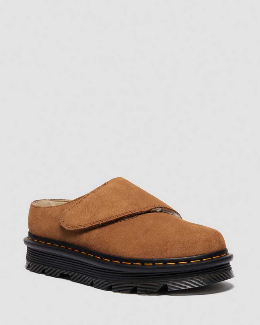 Zapatos destalonados de gamuza
