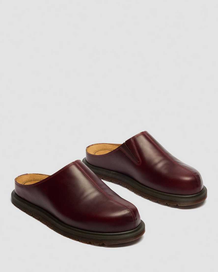 Zapatos destalonados de cuero