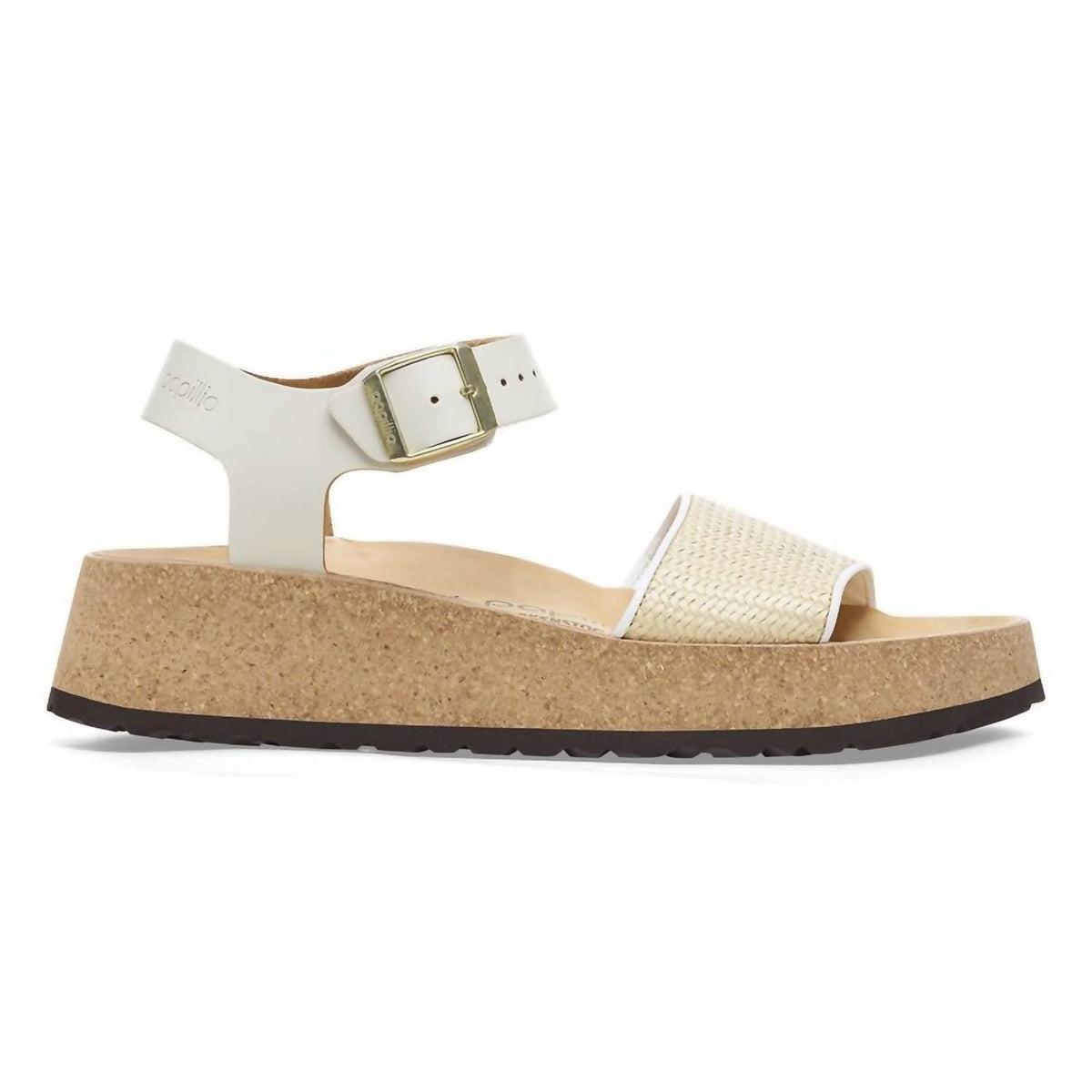 Sandalias de mujer de cuero color blanco