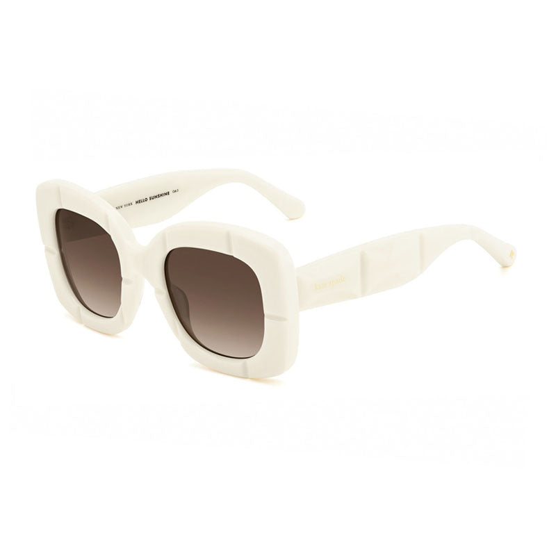 Gafas color café y marfil