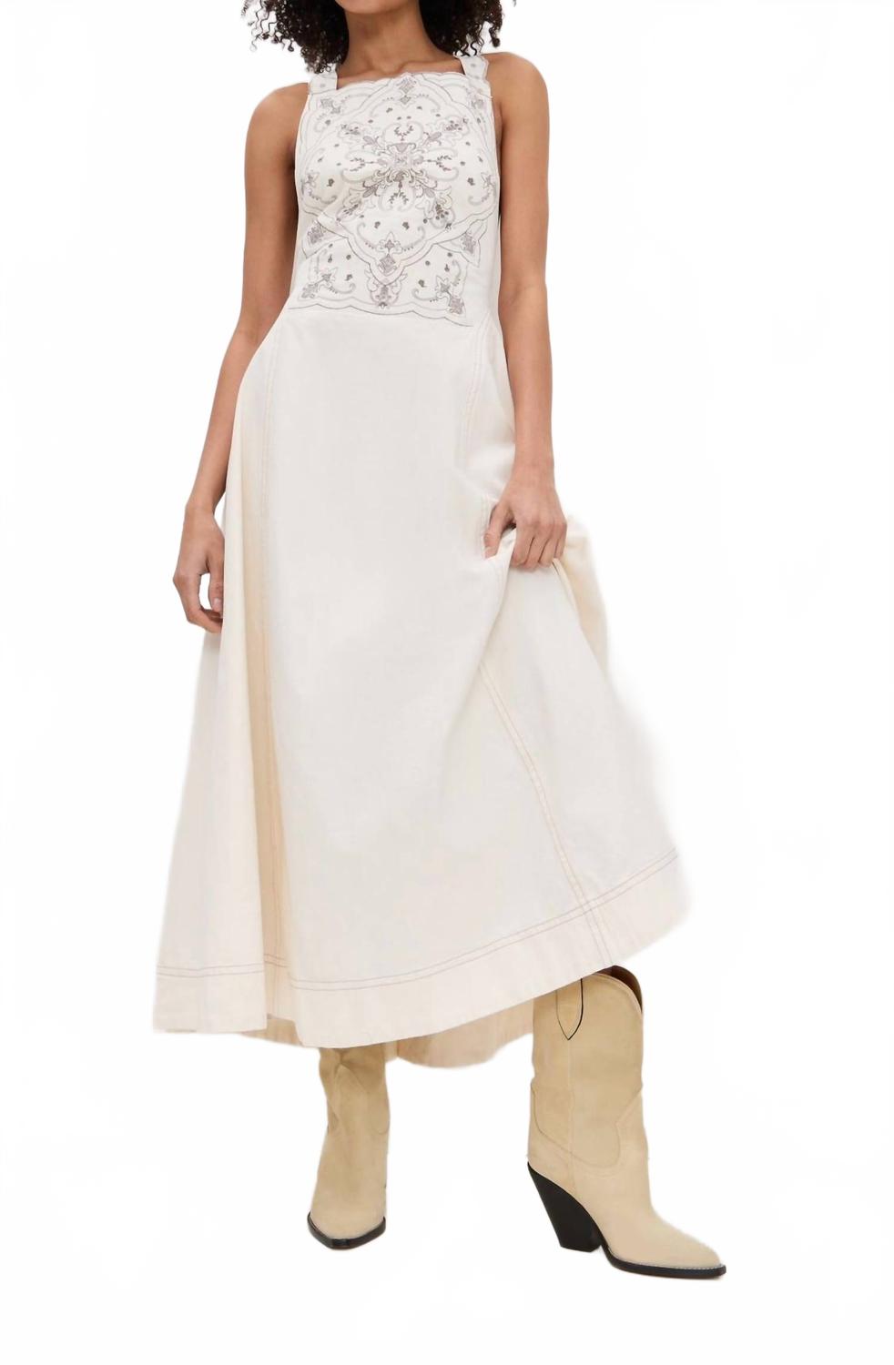 Vestido largo color blanco