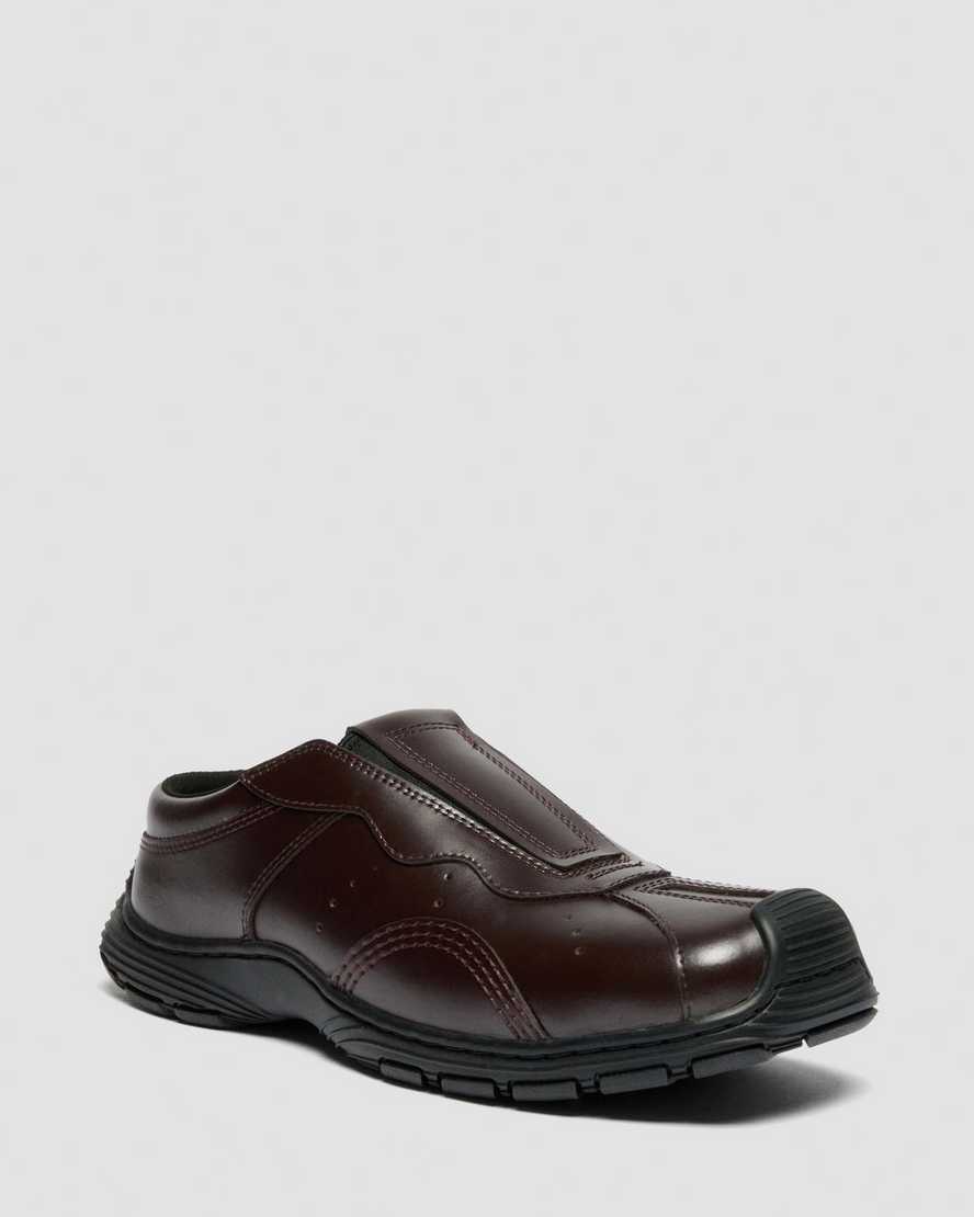 Zapatos destalonados de cuero