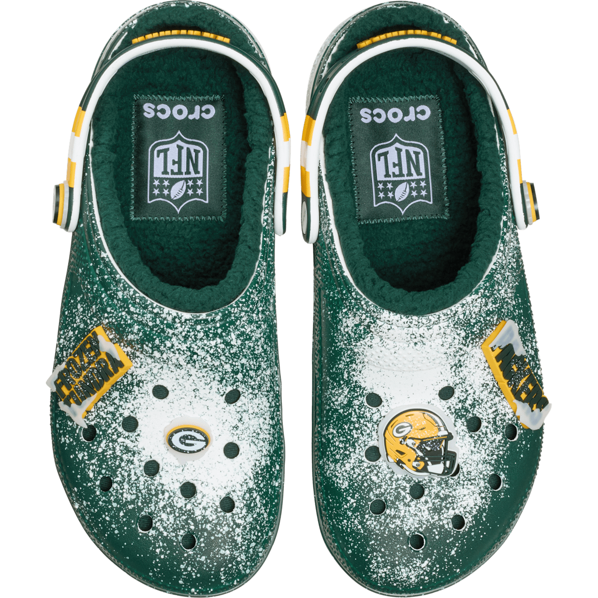 Zuecos color verde