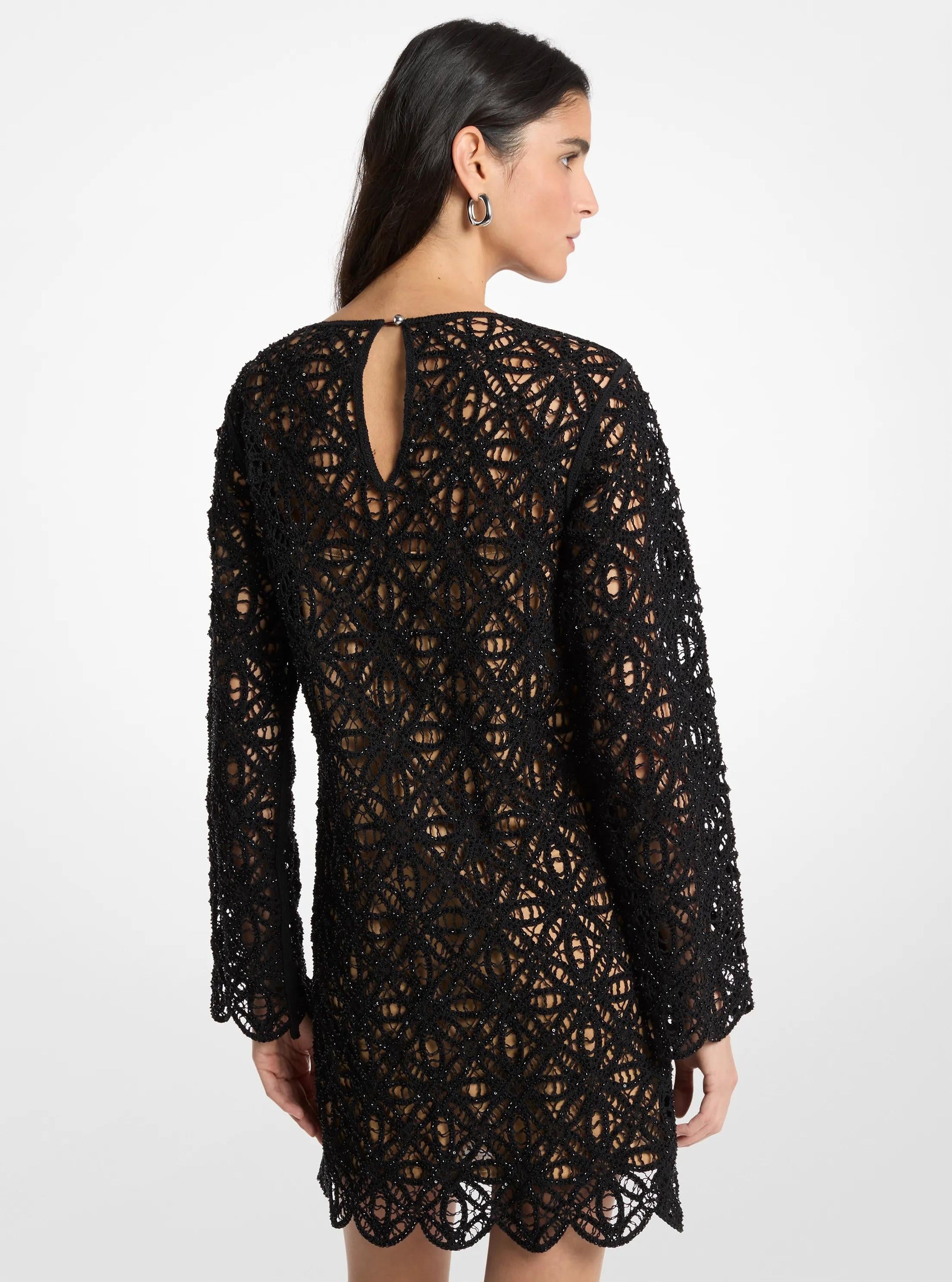 Vestido corto con estampado floral