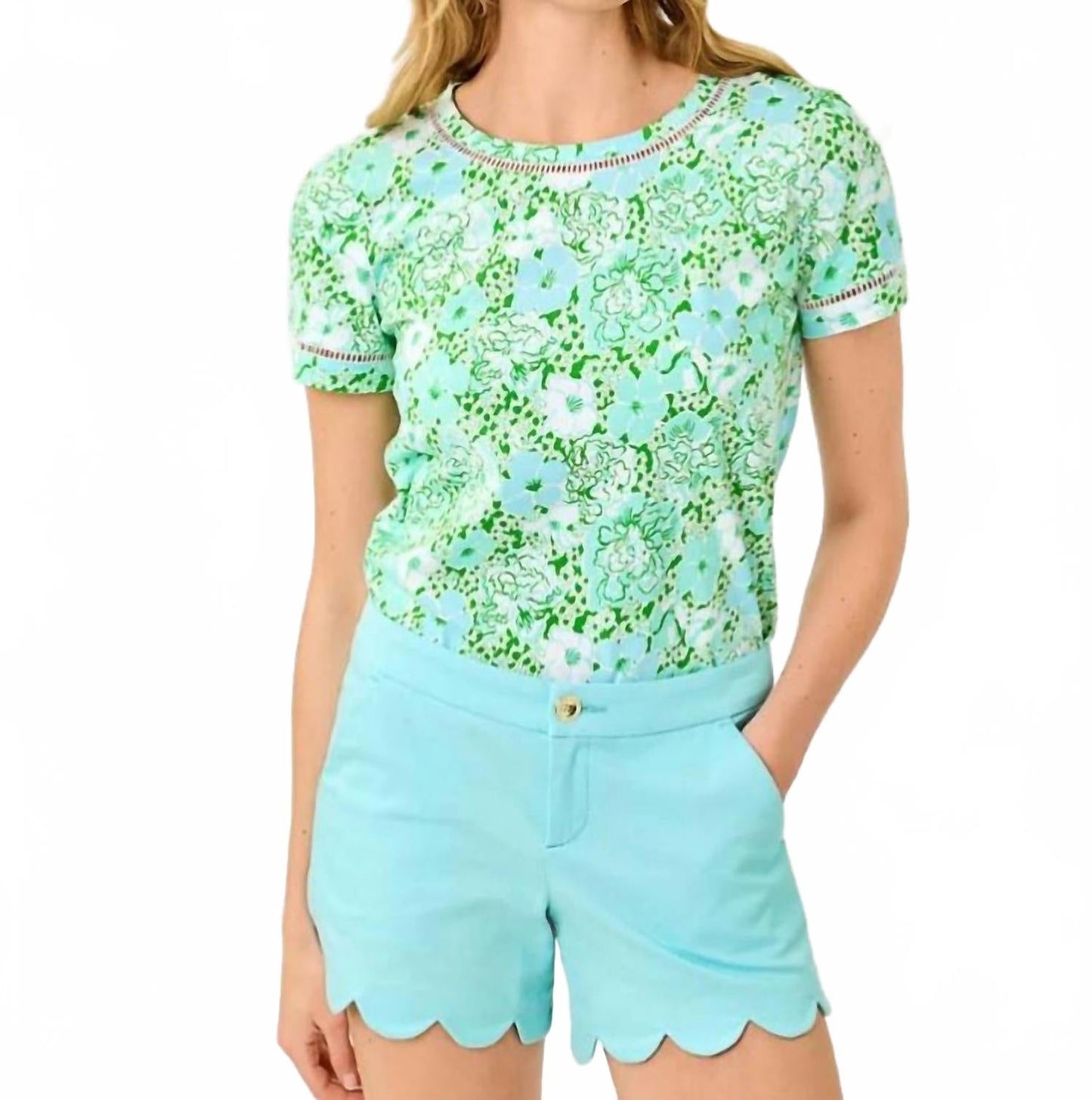 Short color azul