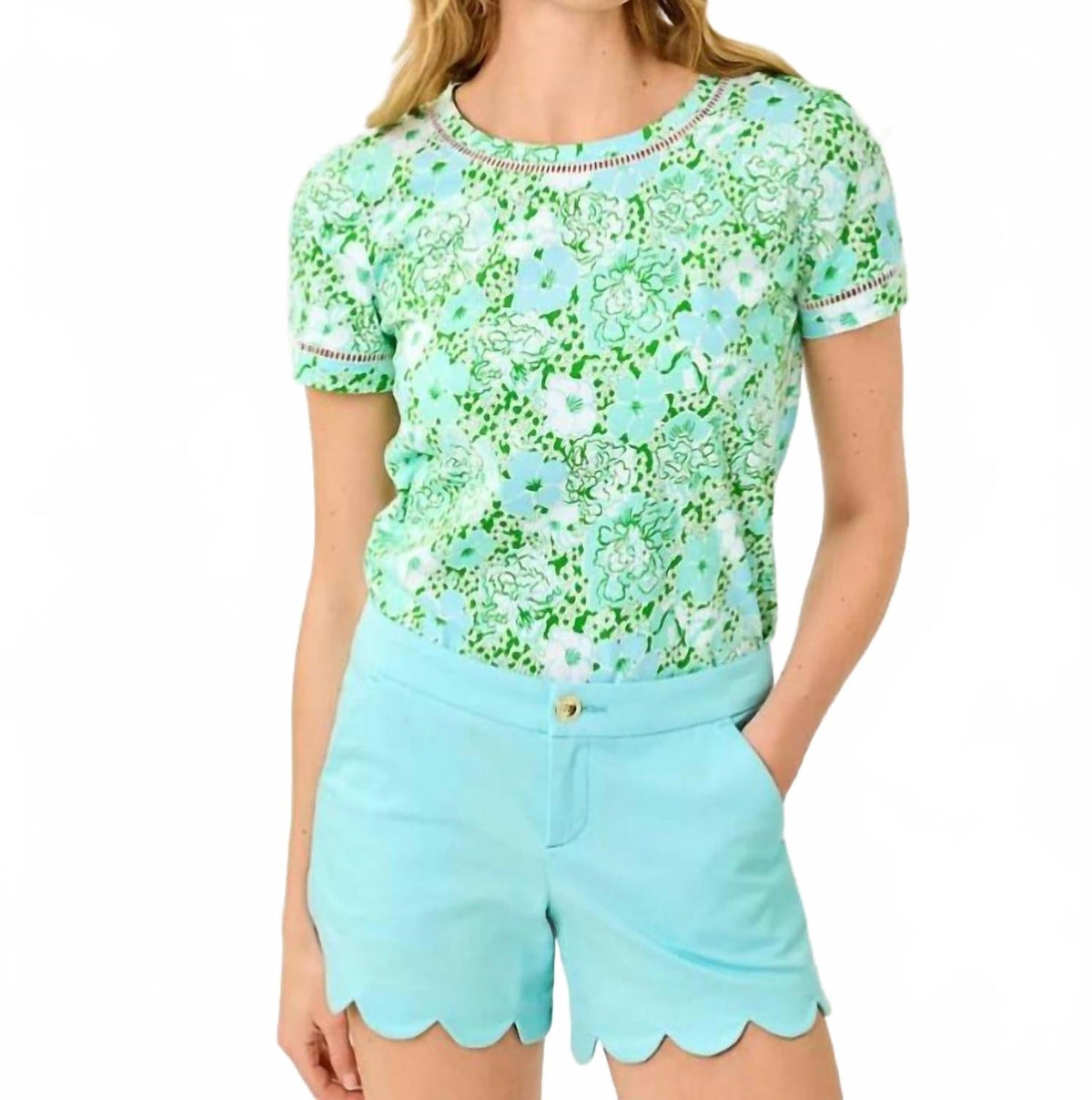 Short color azul
