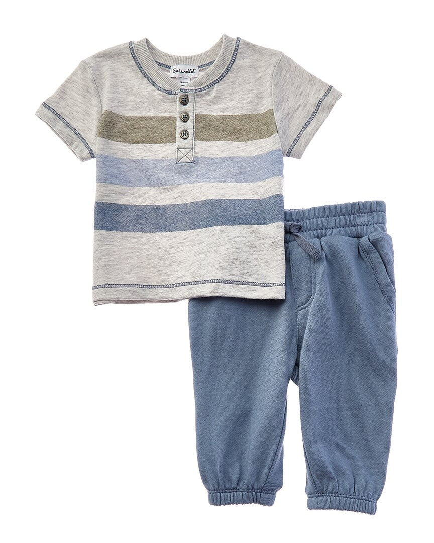 Splendid 2pc Conjunto Lichen Stripe