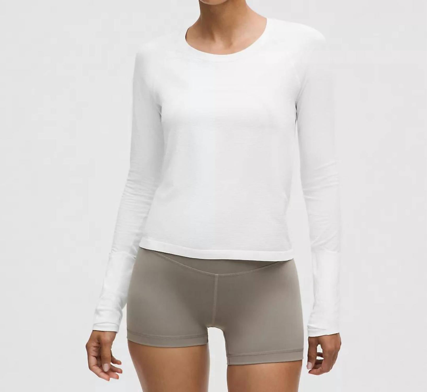 Top de manga larga color blanco