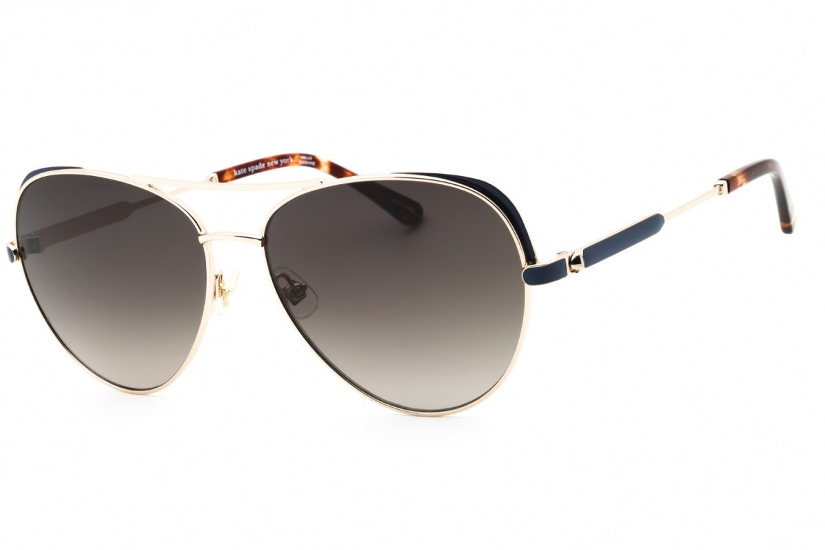 Gafas color café y dorado