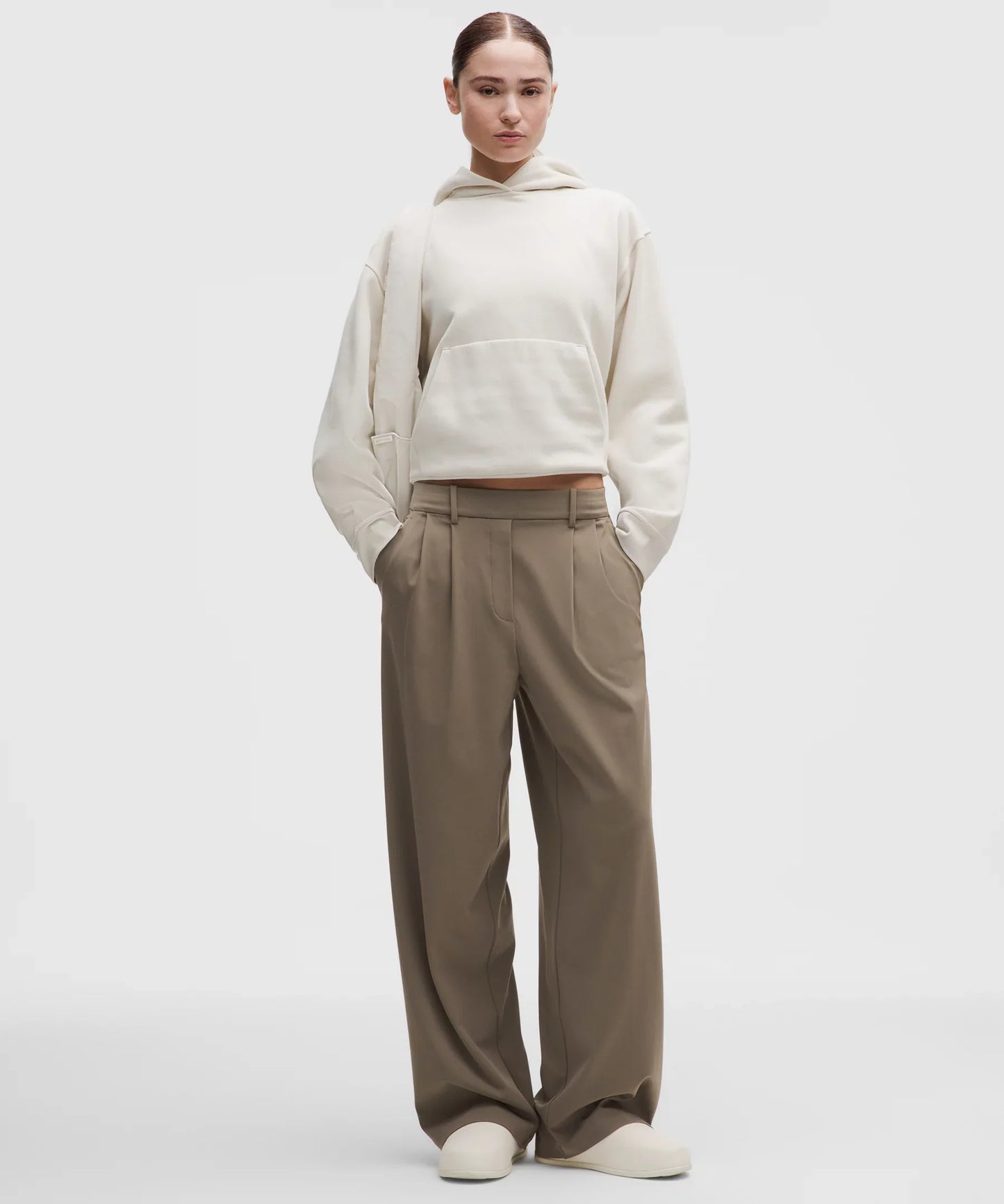 Pantalón de pierna ancha de tiro alto