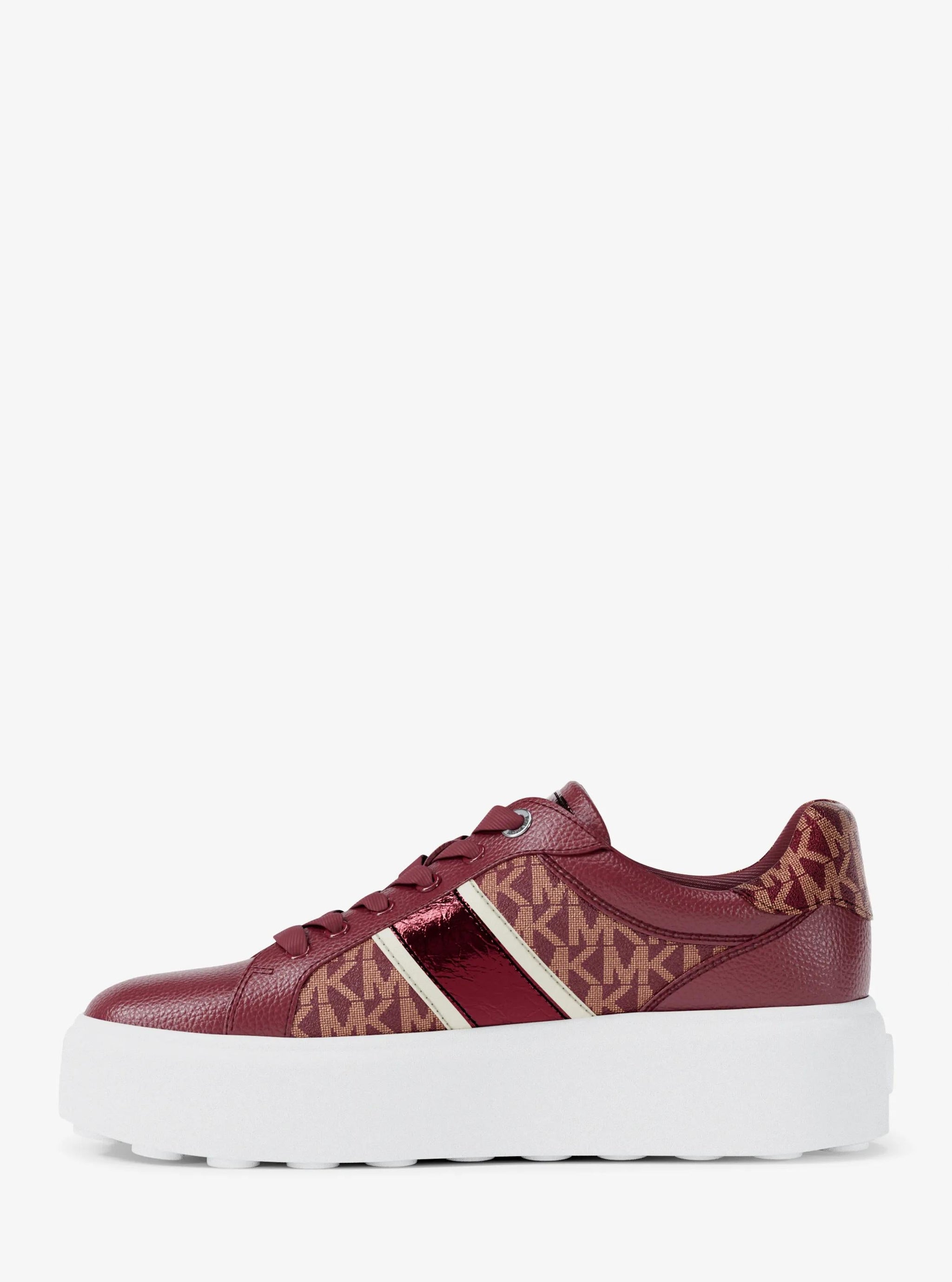 Tenis a rayas con plataforma