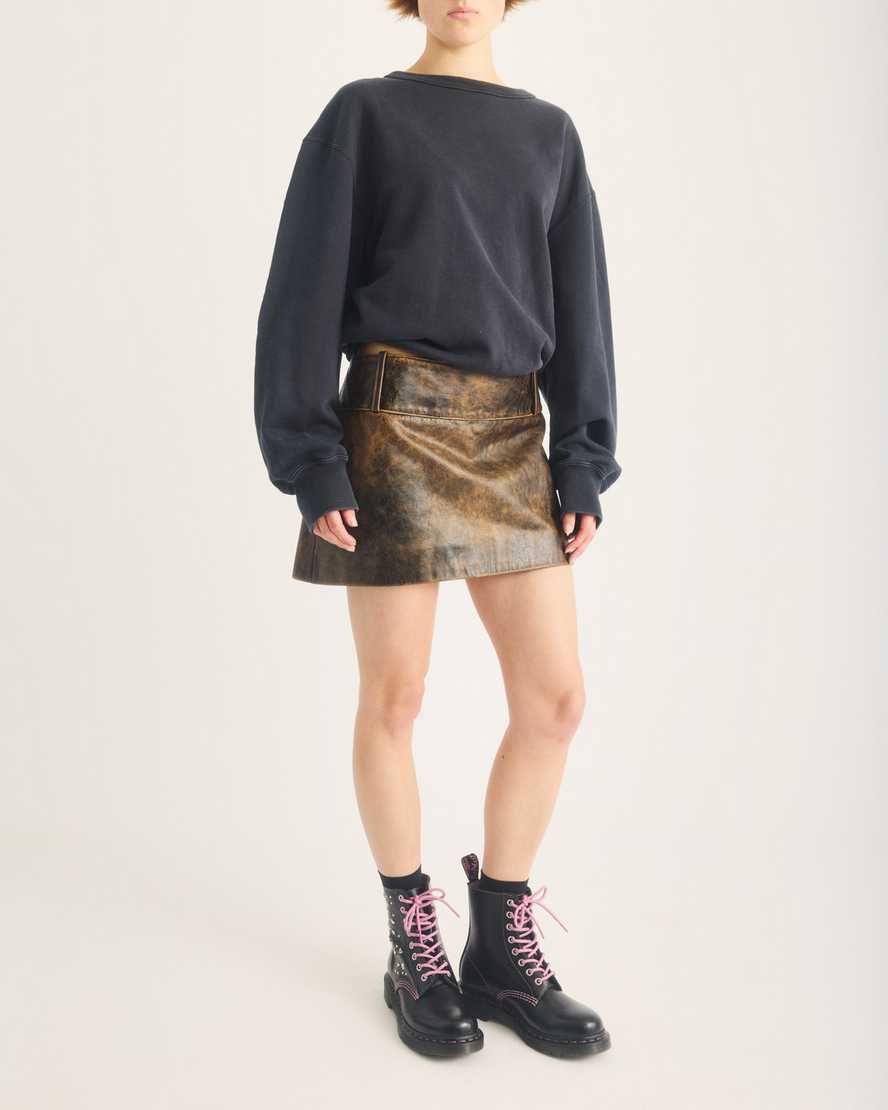Botas de cuero con cordones