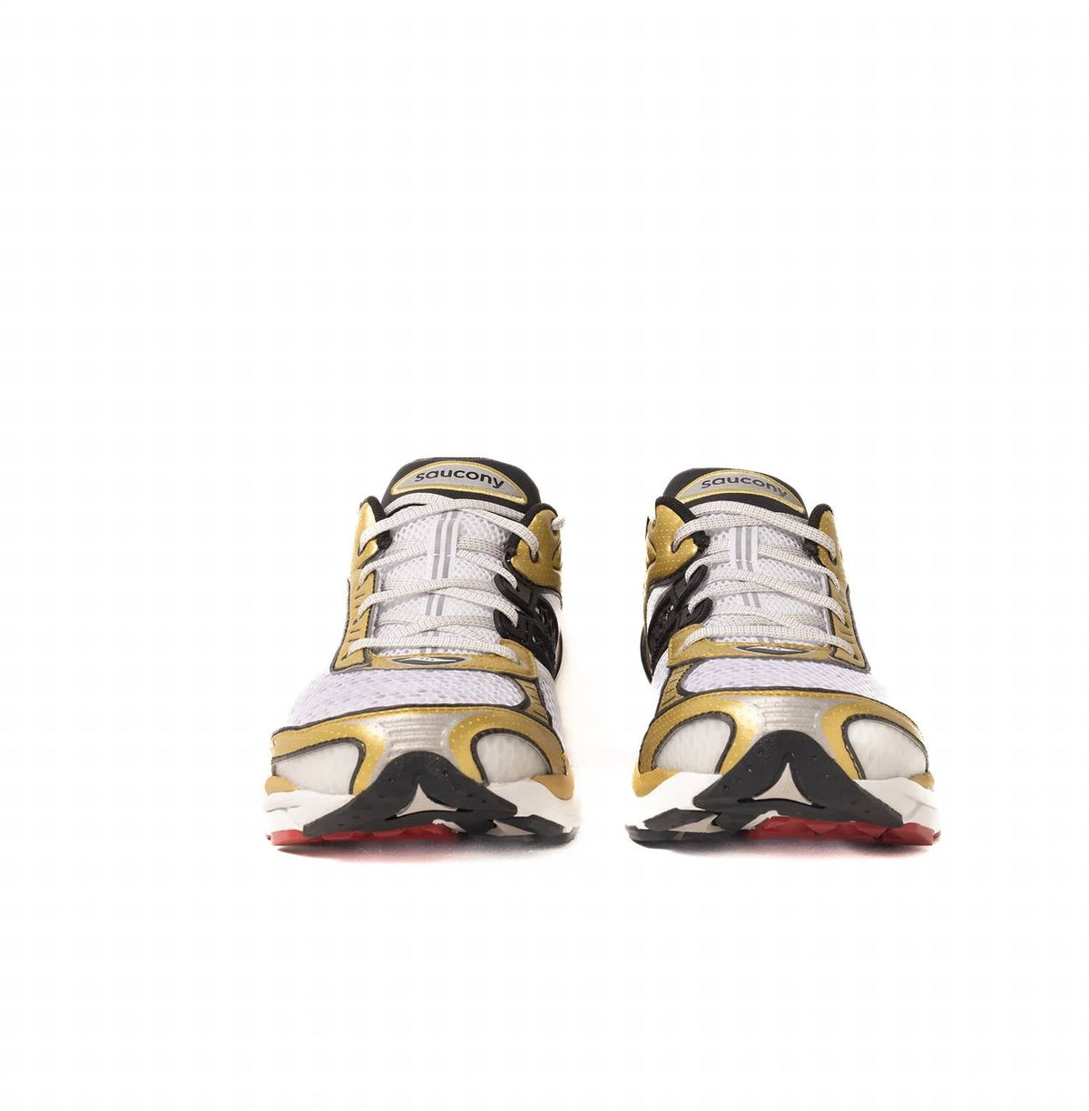 Tenis de hombre color blanco y dorado