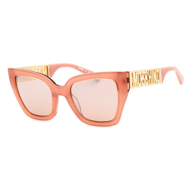 Gafas color rosado y plateado