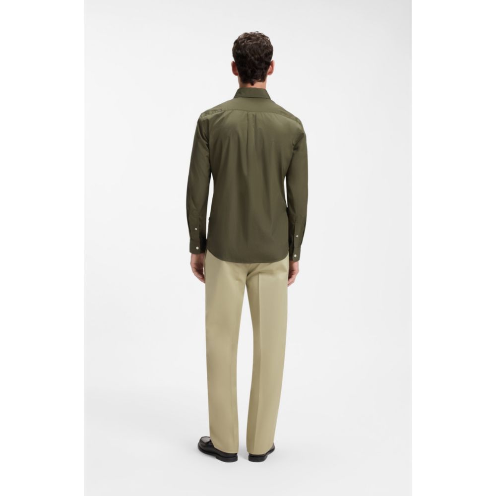 Camisa de algodón de corte ajustado