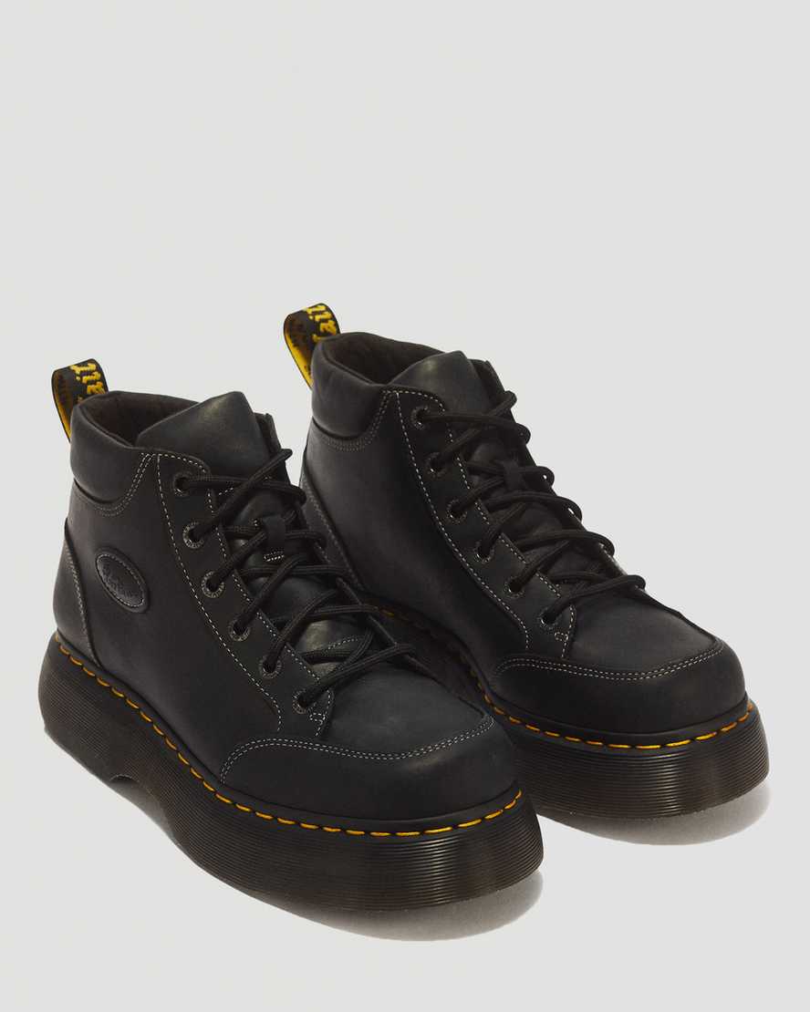 Botas de cuero con cordones
