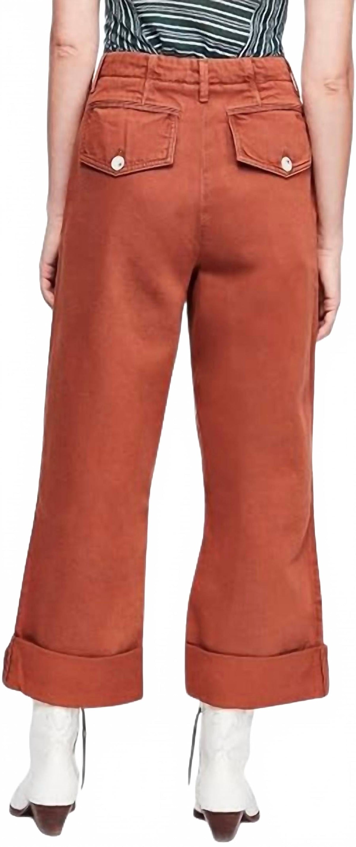 Pantalón de mujer de pierna ancha