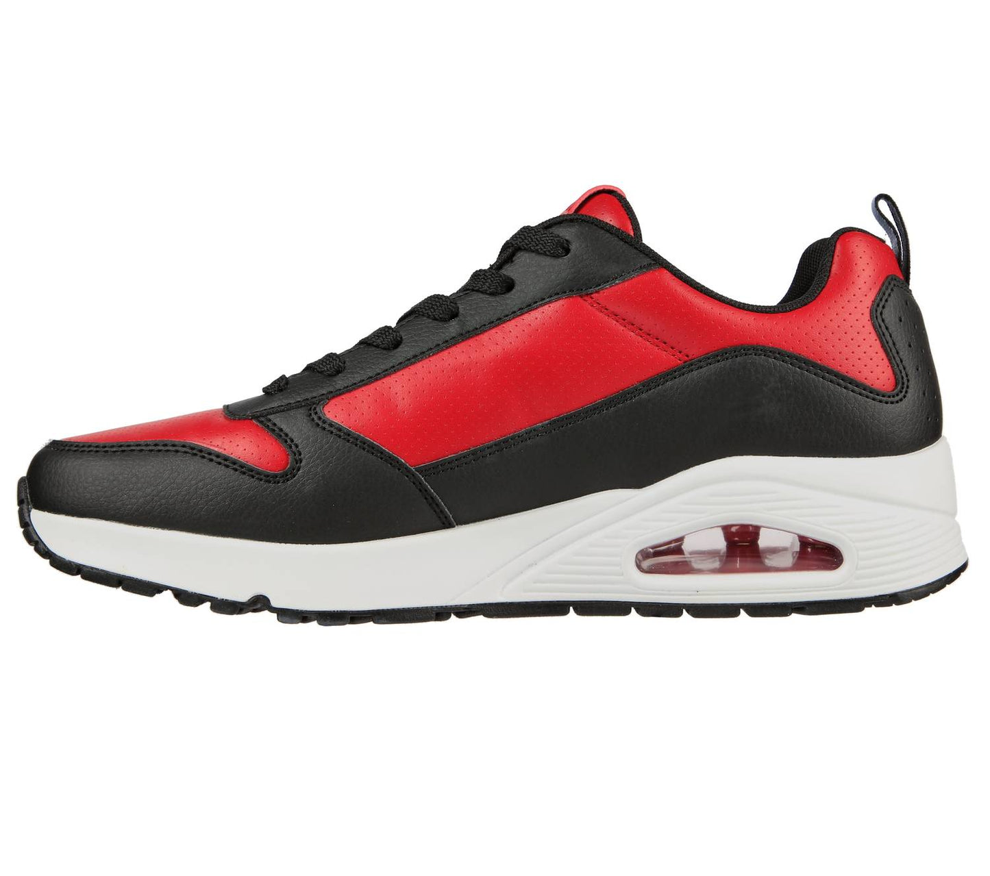 Tenis de hombre color negro y rojo