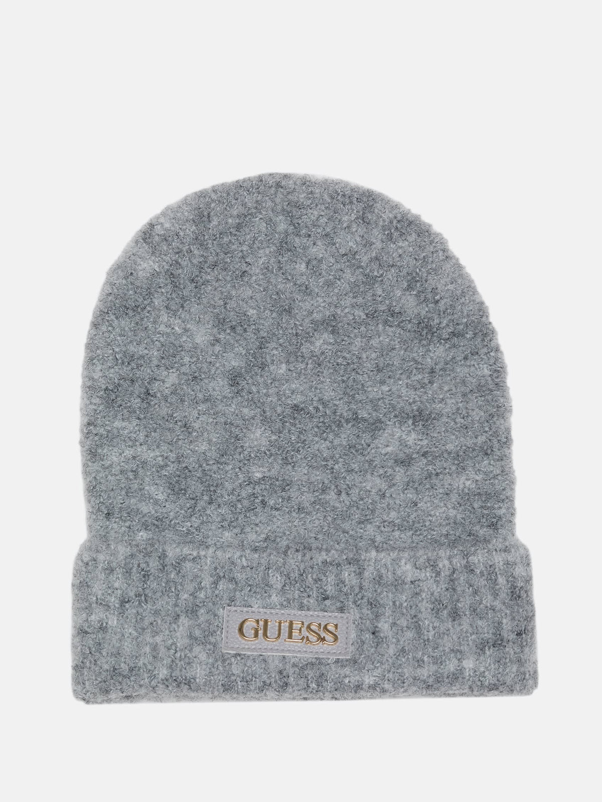 Gorro tejido de efecto cuero