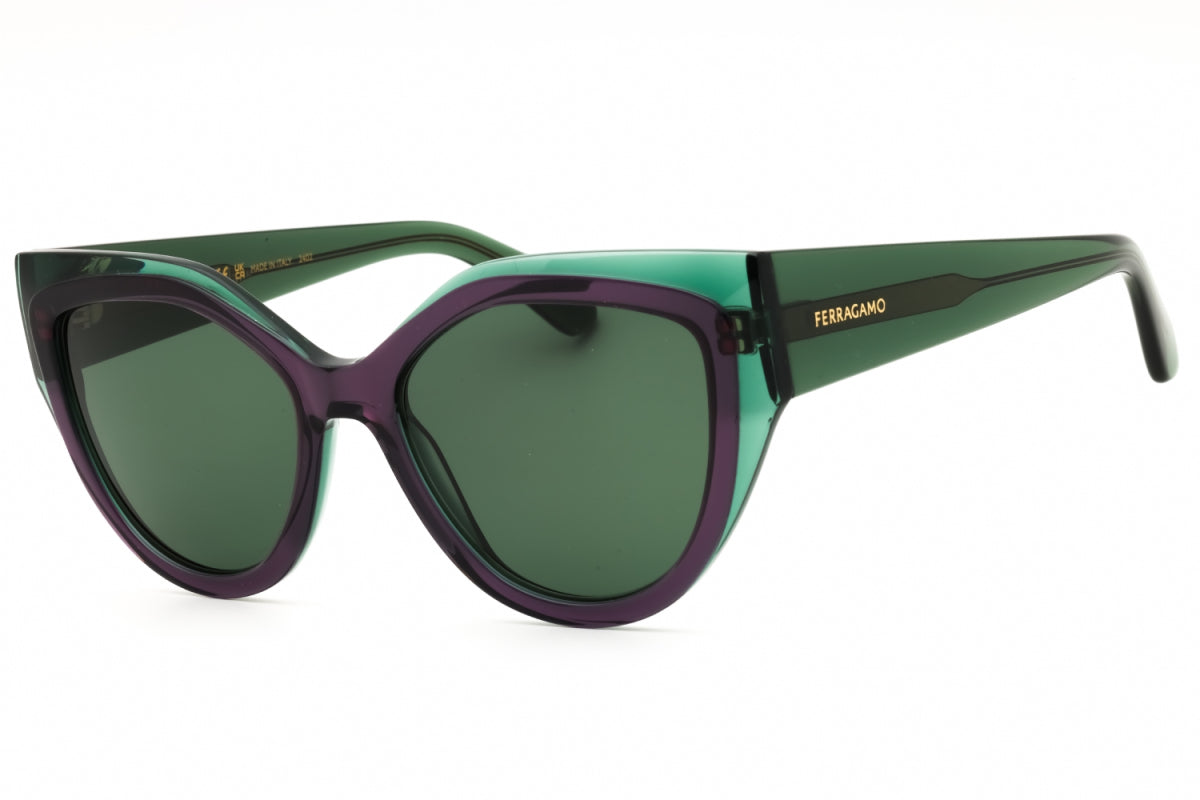 Gafas color verde y violeta