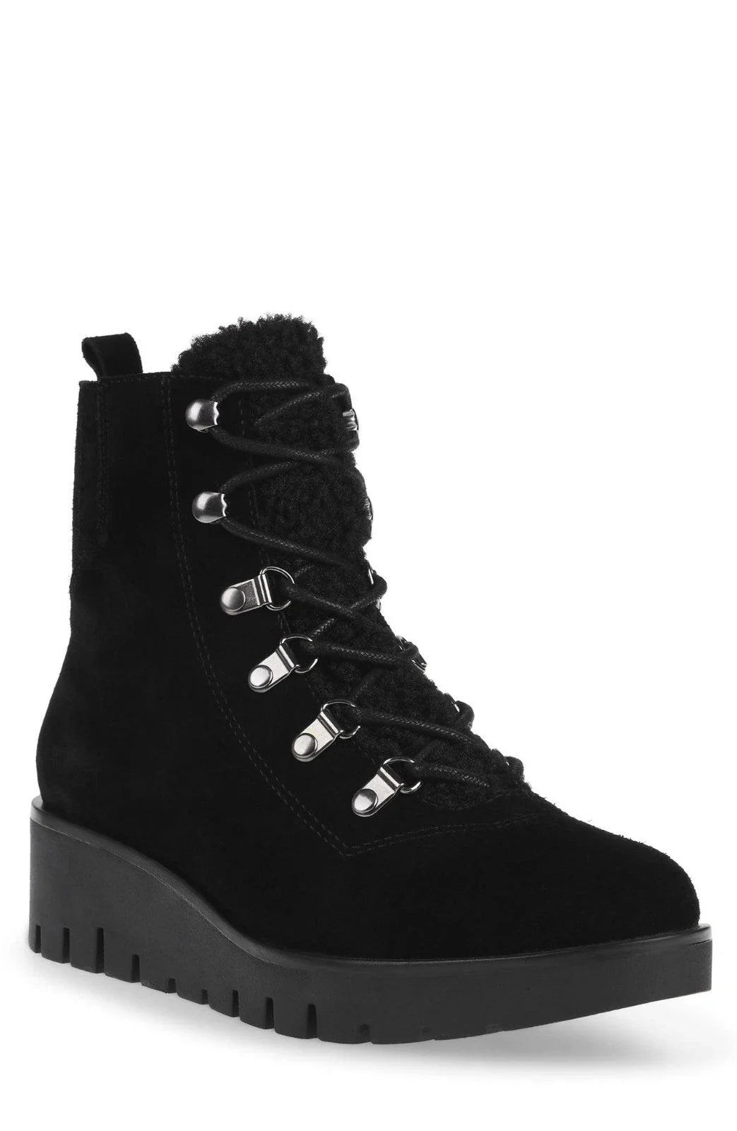 Botines de gamuza color negro