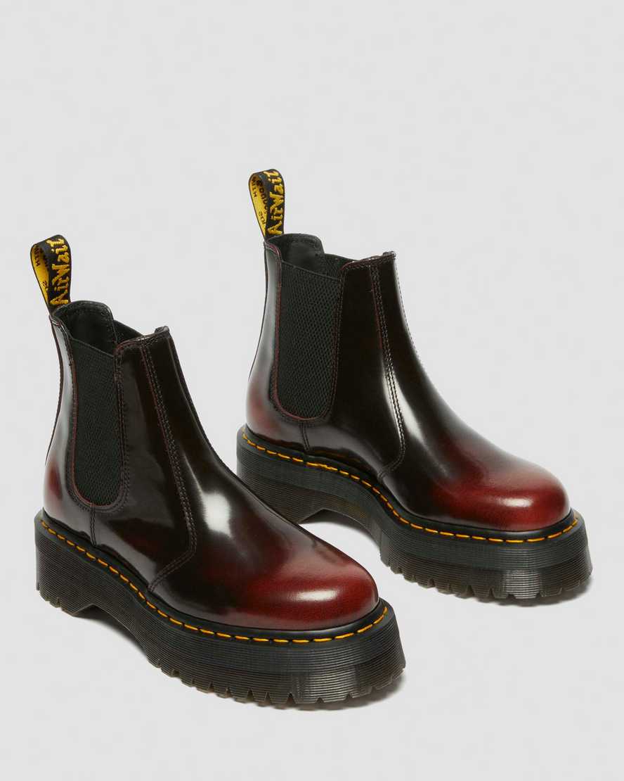 Botas de cuero con plataforma