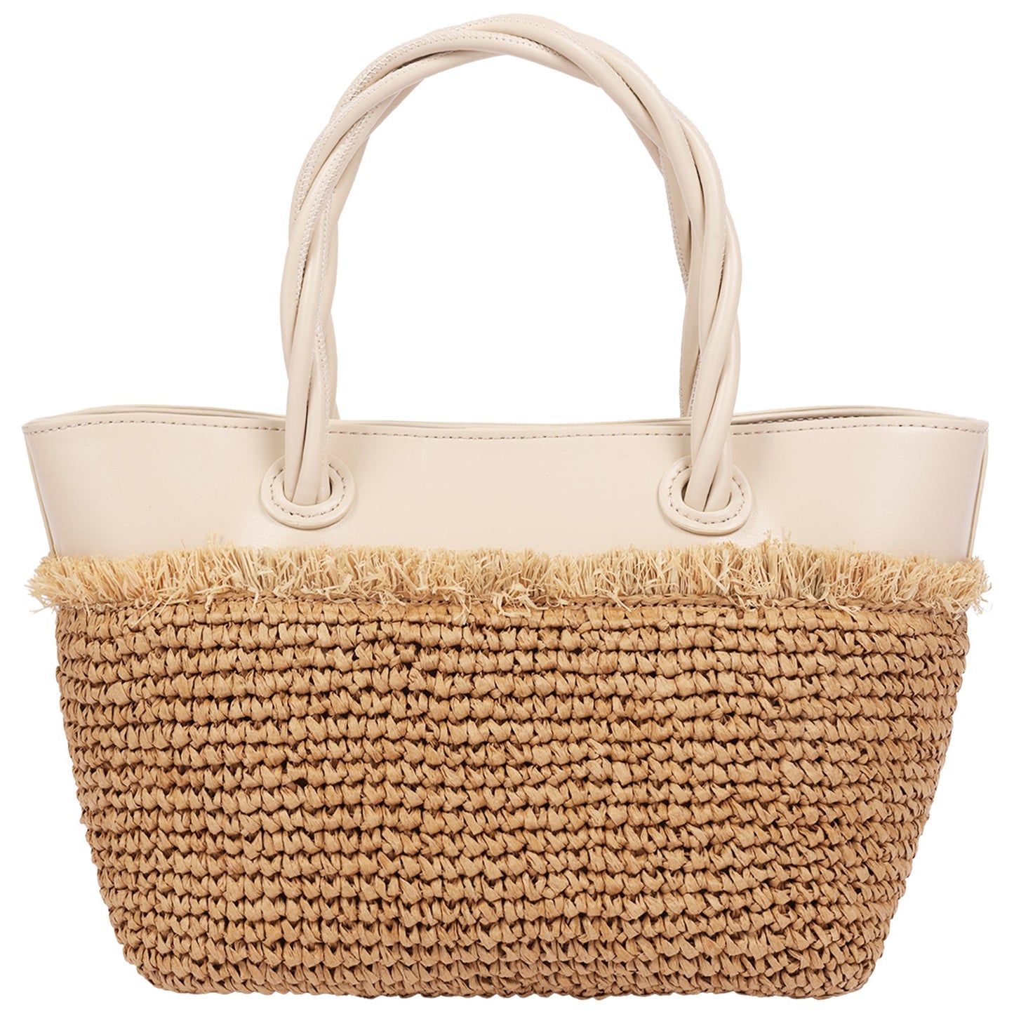 Bolso tote color marfil