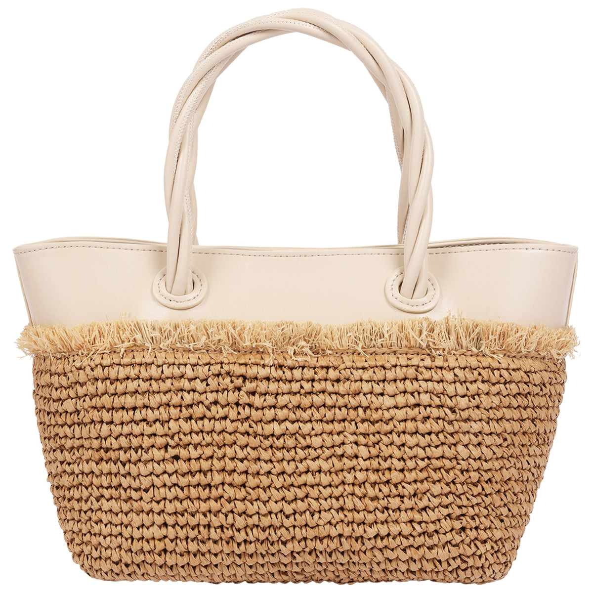 Bolso tote color marfil