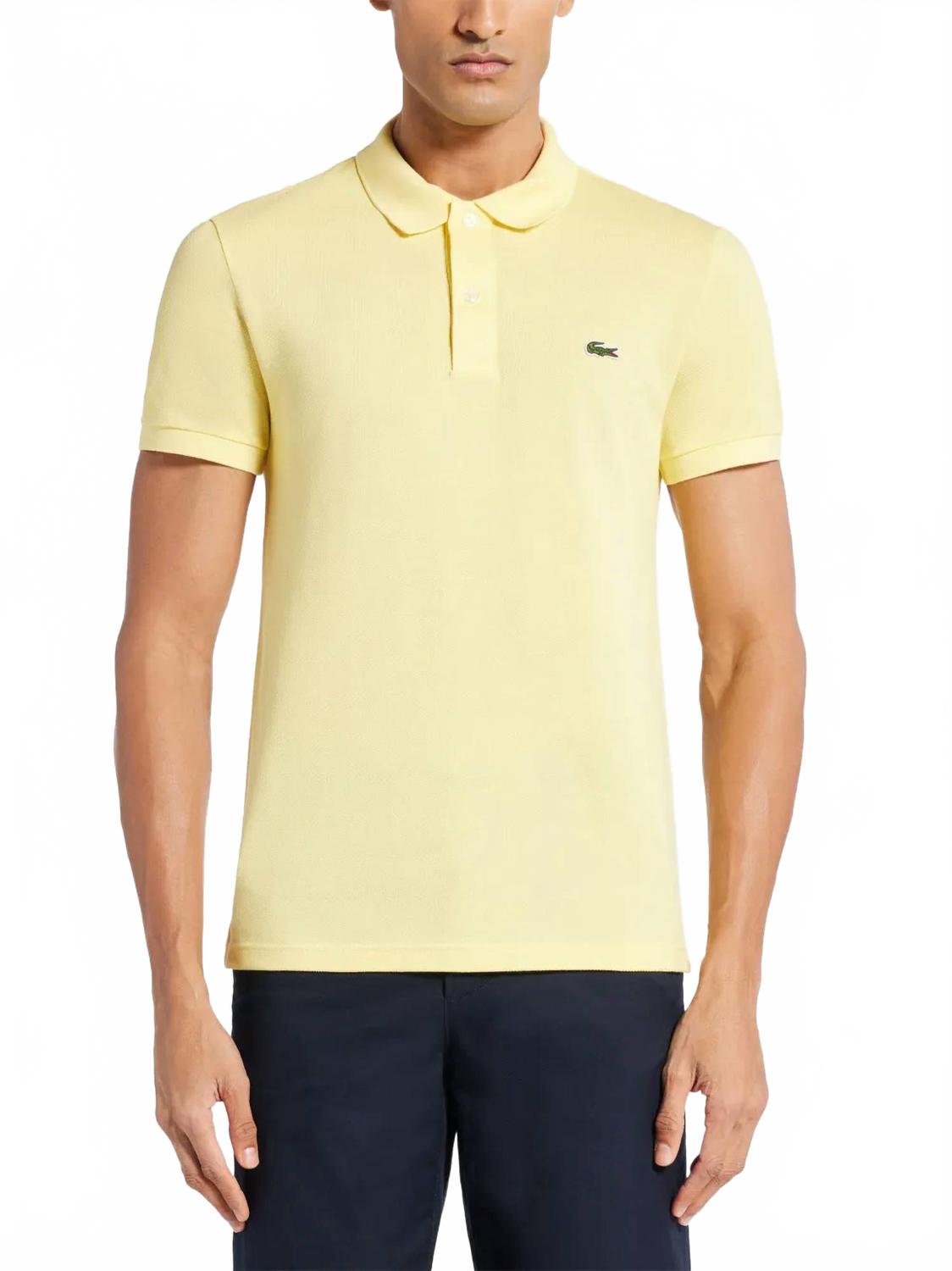 Polo de hombre de manga corta color amarillo