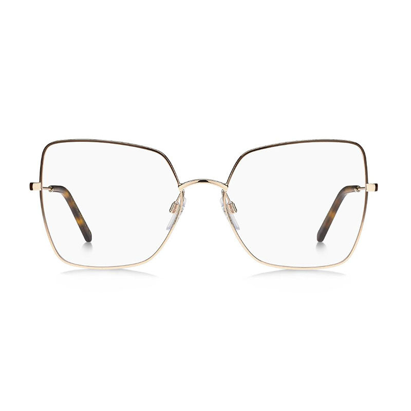 Gafas 57 mm color café y dorado