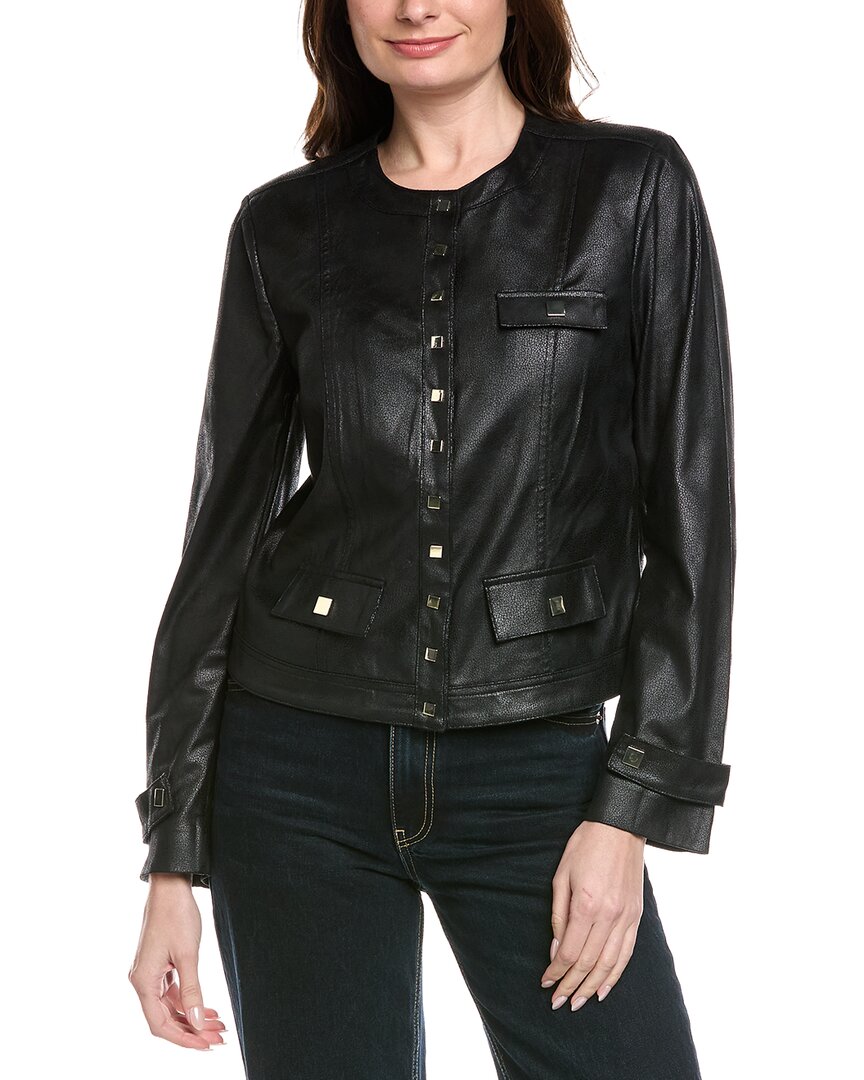 Chaqueta de efecto cuero