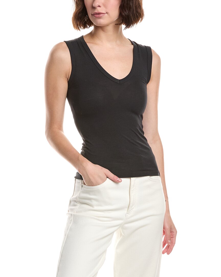 Camiseta sin mangas con cuello en V
