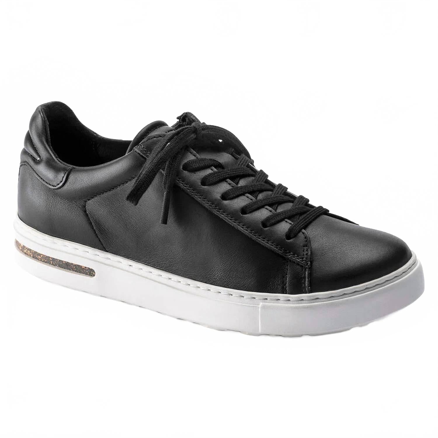 Tenis de mujer de cuero color negro