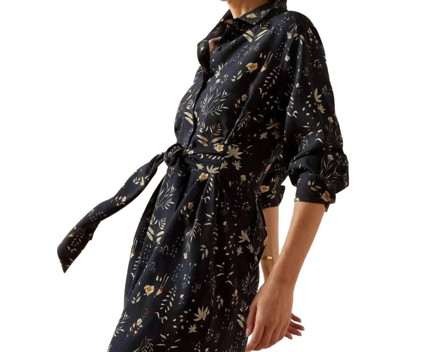 Vestido midi color azul