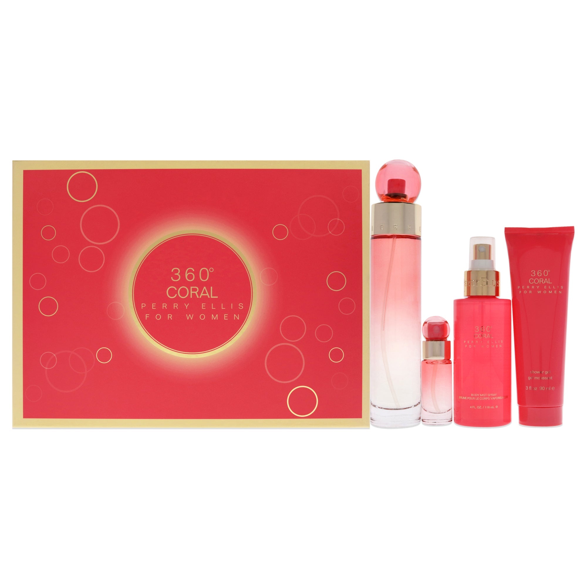 Bruma corporal de mujer (4 unidades) eau de parfum 3,4 oz + 4 oz + 3 oz