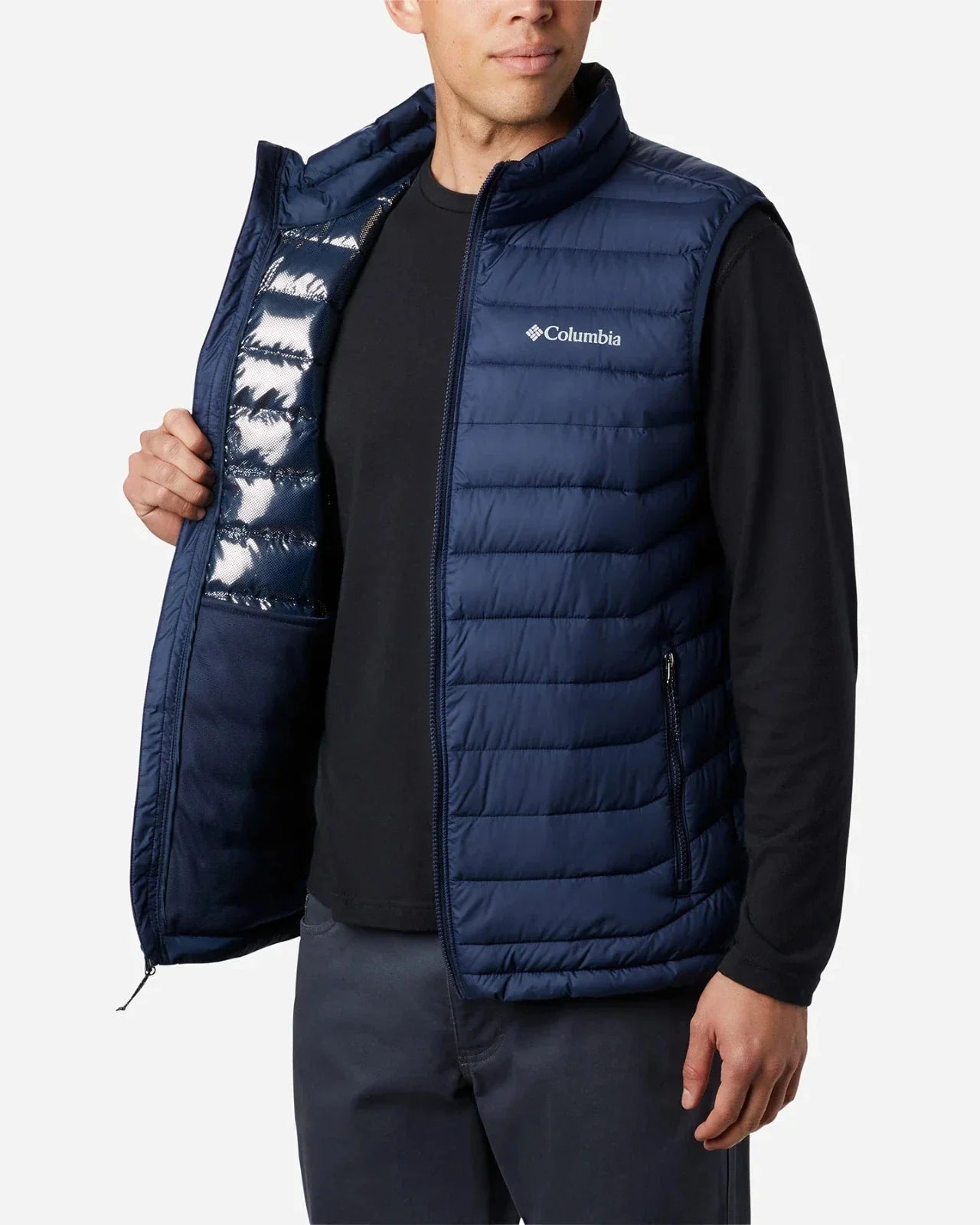 Chaleco de hombre color azul