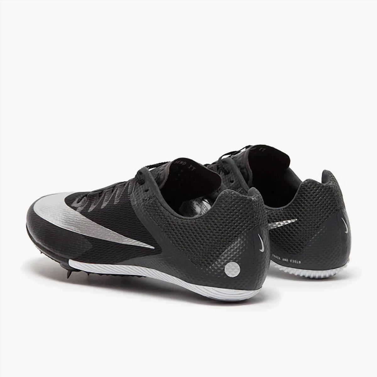 Tenis para correr unisex color negro y gris y plateado
