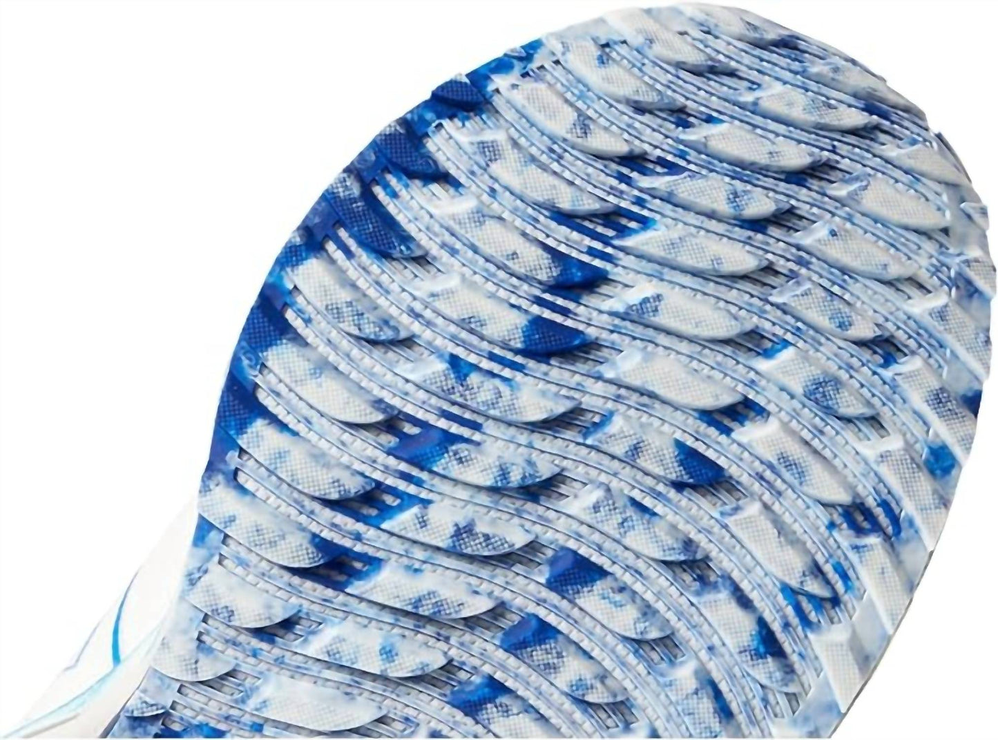 Tenis para correr de mujer color blanco y azul