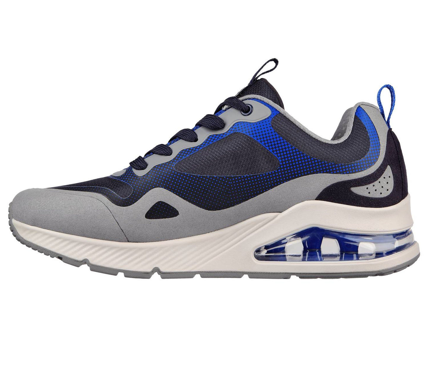 Tenis de hombre color azul y gris