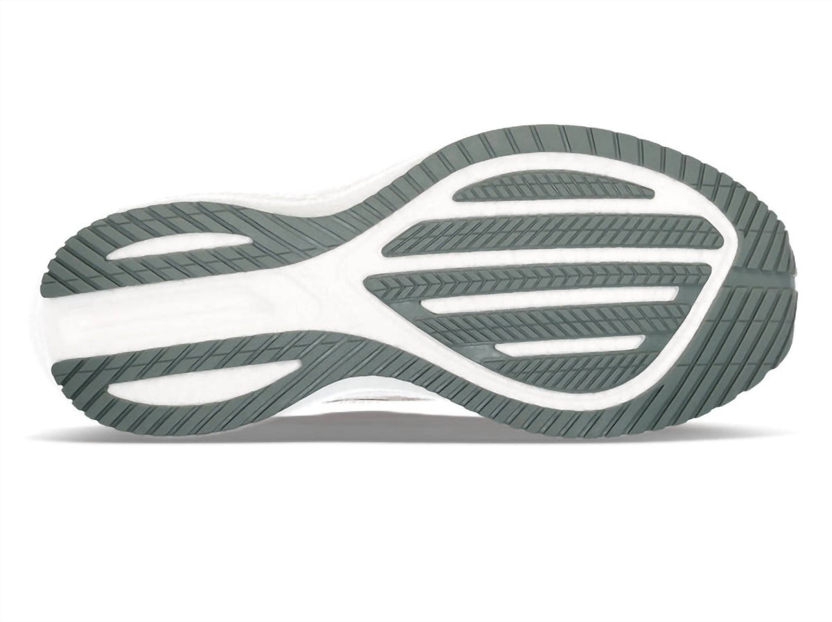 Tenis para correr de mujer color blanco y rosado