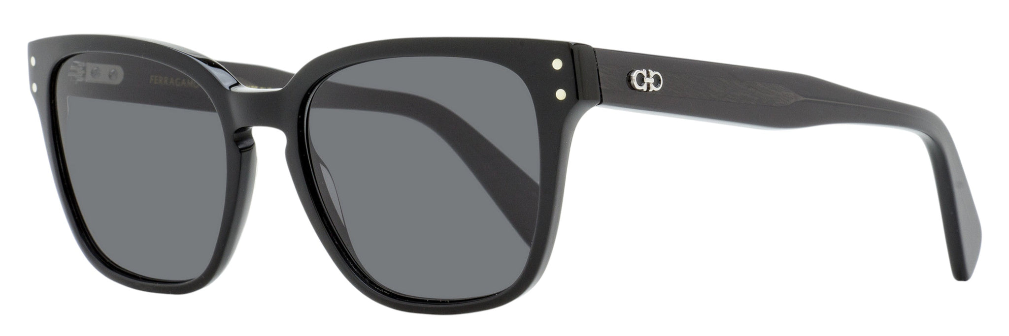 Gafas de sol de hombre de montura cuadrada 55 mm color negro