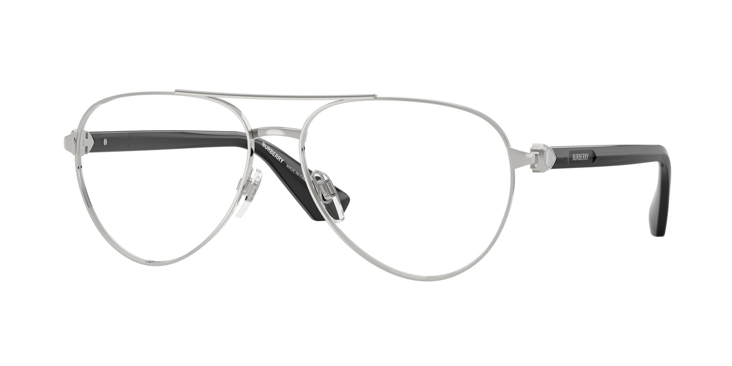 Montura para gafas de hombre 55 mm color plateado