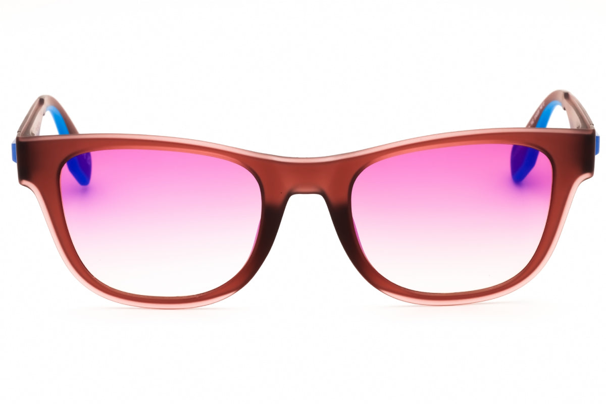 Gafas color rosado y vinotinto