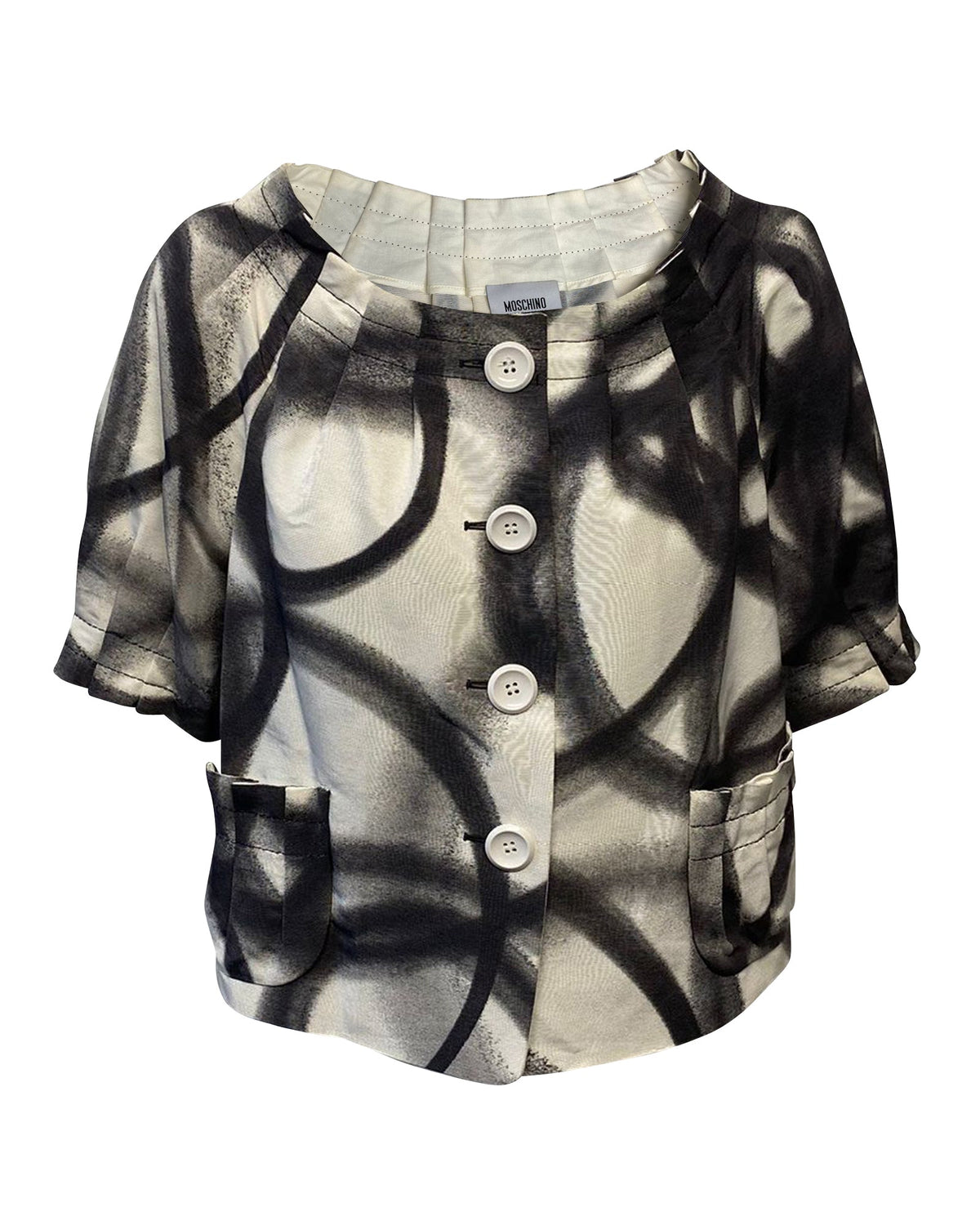 Blusa de algodón multicolor