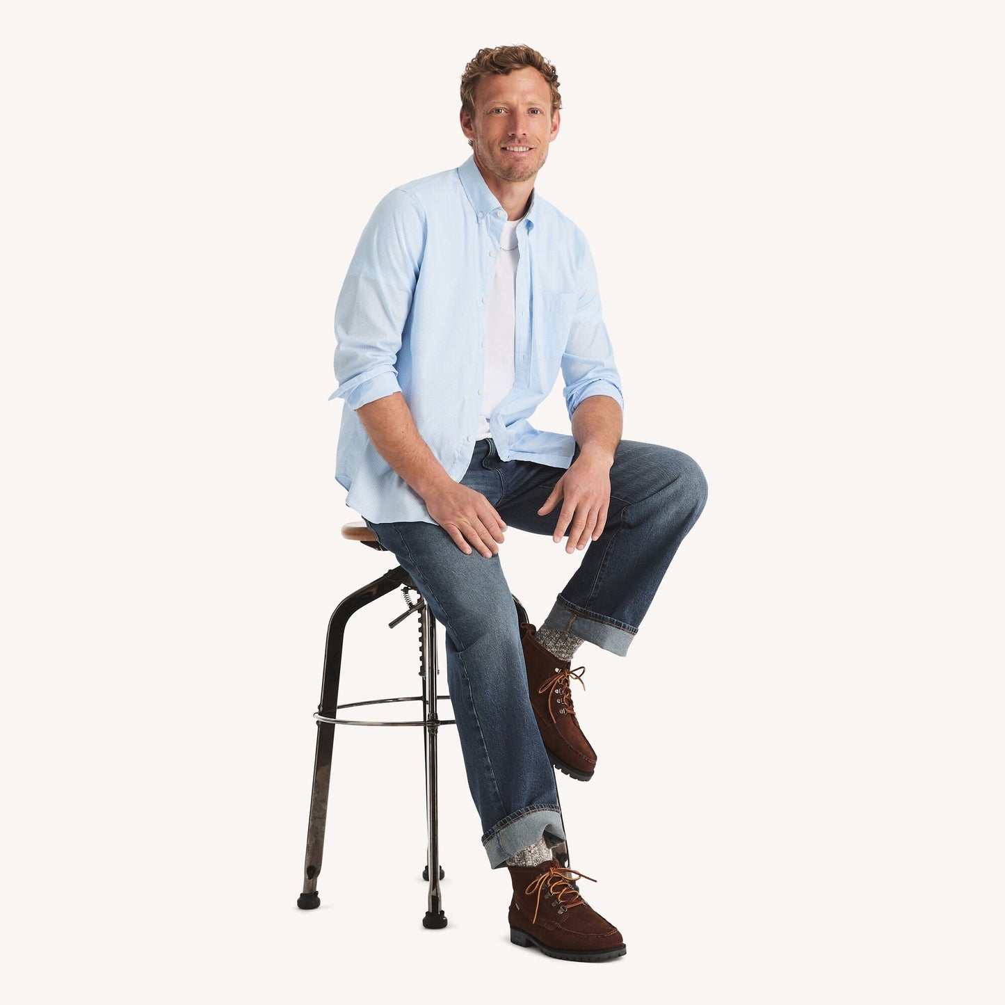 Camisa de hombre a cuadros